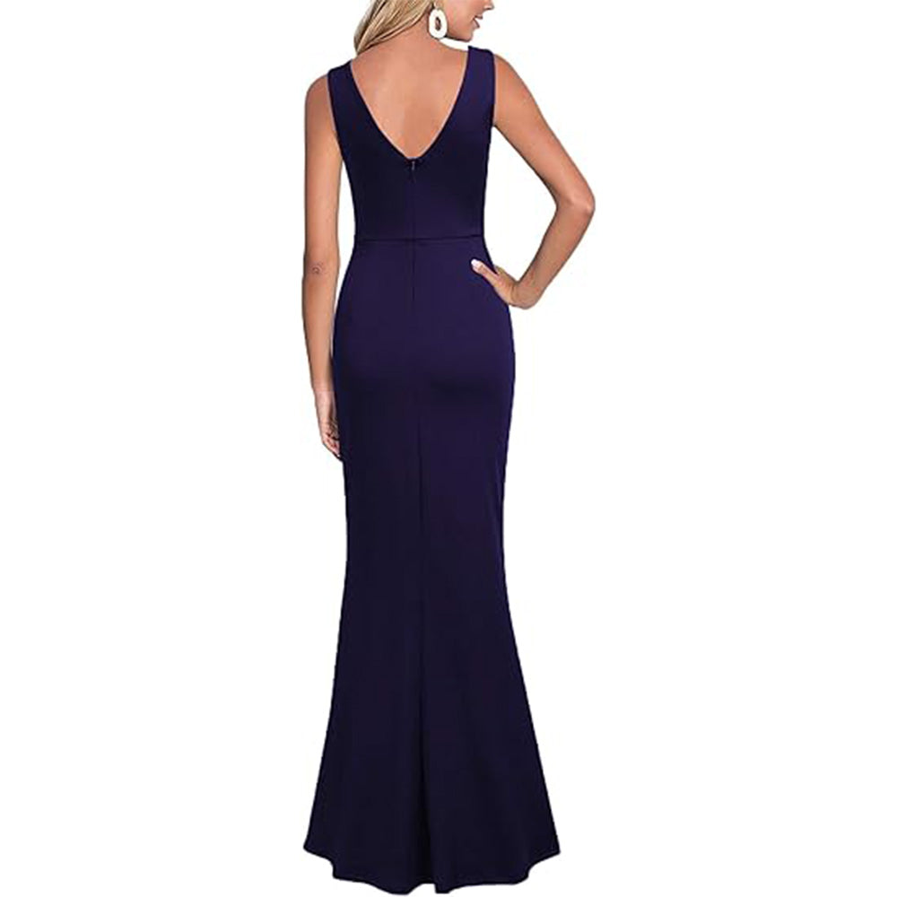 👗Red Carpet Glam! V-Neck Slit Dress w/ Thigh-High Split✨ Sexy Evening Gown💫 Bodycon Long Dress | Cocktail Party TikTok Viral 👗Red Carpet Glam! V-Neck Slit Dress w/ Thigh-High Split✨ Sexy Evening Gown💫 Bodycon Long Dress | Cocktail Party TikTok Viral